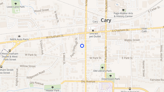 Map for Cary Central Apartments - Cary, NC