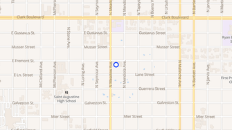 Map for Saenz Warwick Apartments - Laredo, TX