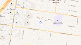 Map for Holly Oaks Apartments - Pharr, TX