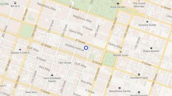 Map for 1320 P Street - Sacramento, CA