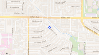 Map for Silverwood Townhouse - Plano, TX