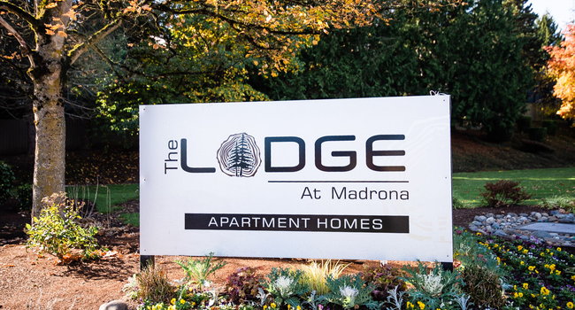 Tacoma Apartments - The Lodge at Madrona Apartments - Sign